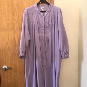 FREE SHIP!!! 5X LILAC FLANNEL ROBE from WOMAN WITHIN